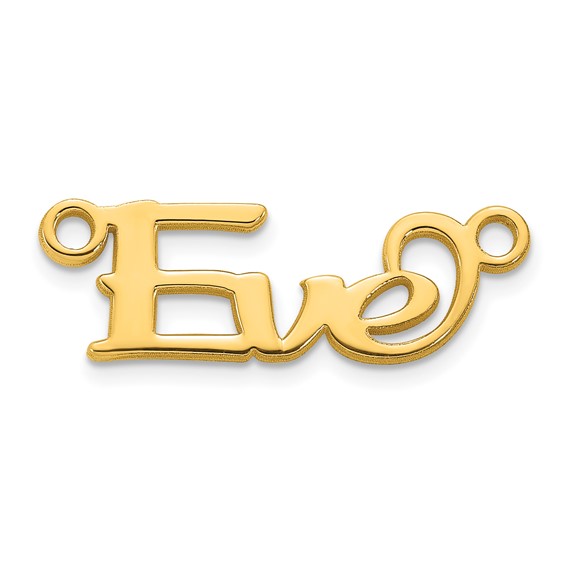 10k Yellow Gold Name Plate