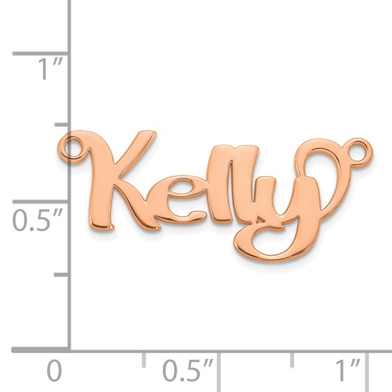 10k Rose Gold Name Plate