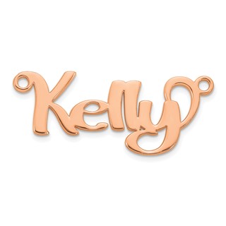 10k Rose Gold Name Plate