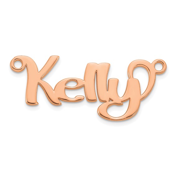 10k Rose Gold Name Plate