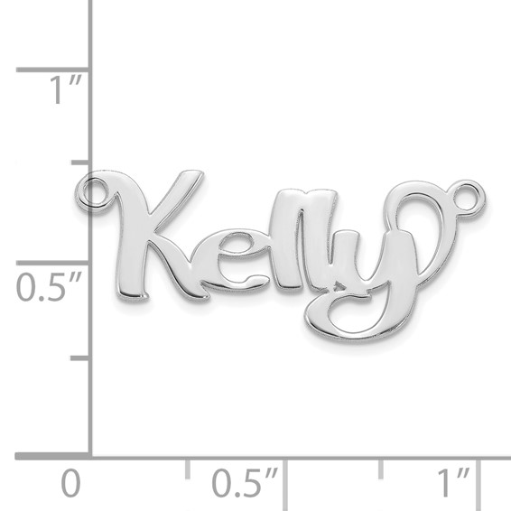 10k White Gold Name Plate