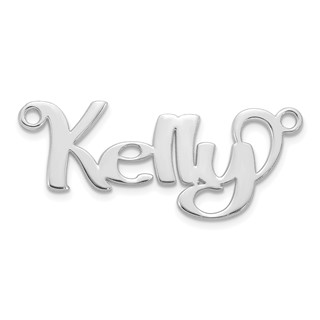 10k White Gold Name Plate