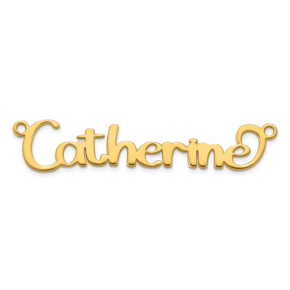 10k Yellow Gold Name Plate