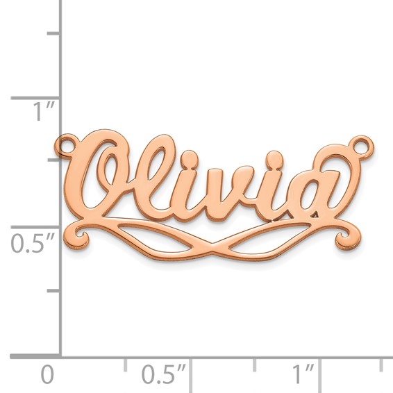 10k Rose Gold Sunglass Name Plate