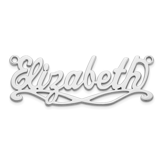 10k White Gold Sunglass Name Plate