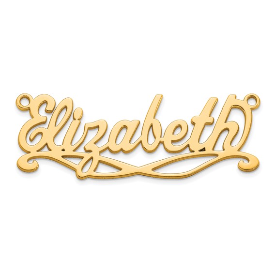 10k Yellow Gold Sunglass Name Plate