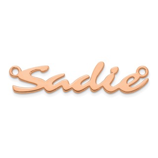 10k Rose Gold Name Plate