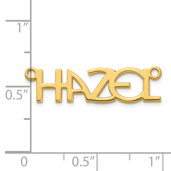 10k Yellow Gold Name Plate