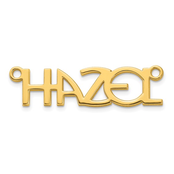 10k Yellow Gold Name Plate