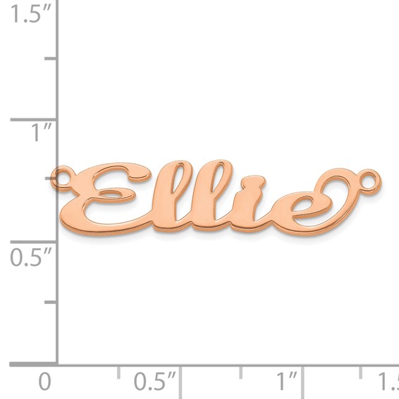 10k Rose Gold Name Plate