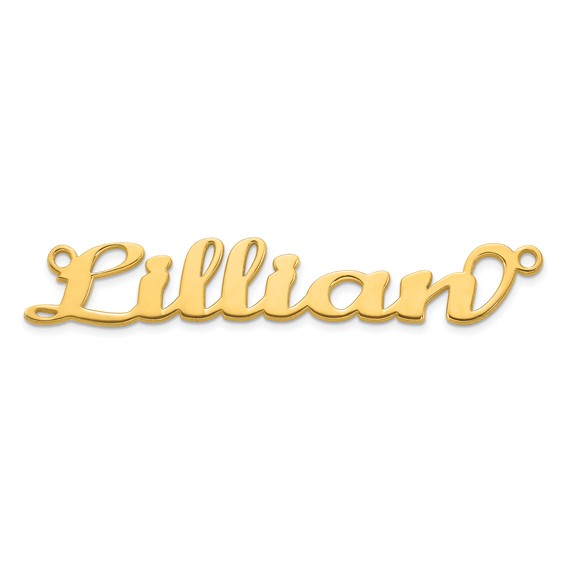 10k Yellow Gold Name Plate