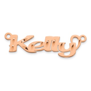 10k Rose Gold Diamond-cut Name Plate