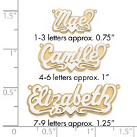 10K 3D Two-tone Polished Name Plate view 5