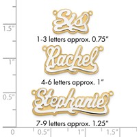 10K 3D Two-tone Polished Name Plate view 5