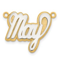 10K 3D Two-tone Polished Name Plate view 2