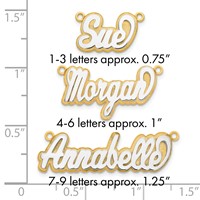 10K 3D Two-tone Polished Name Plate view 5