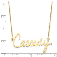10K Yellow Gold Signature Necklace view 3