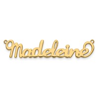 10K Yellow Gold Name Plate view 5