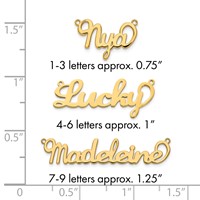 10K Yellow Gold Name Plate view 3