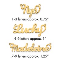 10K Yellow Gold Name Plate view 1