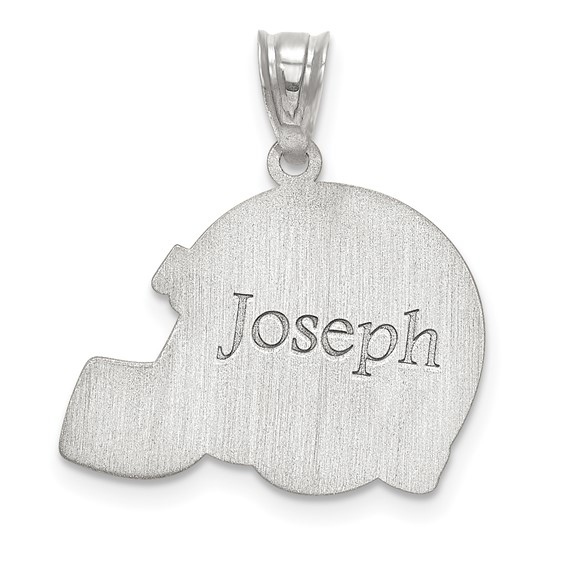 Personalized Football Helmet Number And Name Pendants