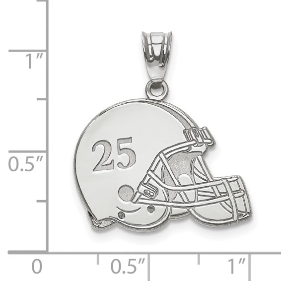 Personalized Football Helmet Number And Name Pendants