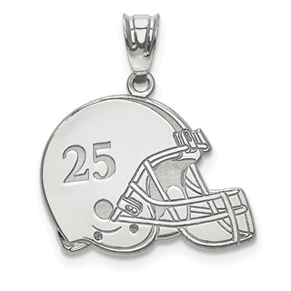 Personalized Football Helmet Number And Name Pendants