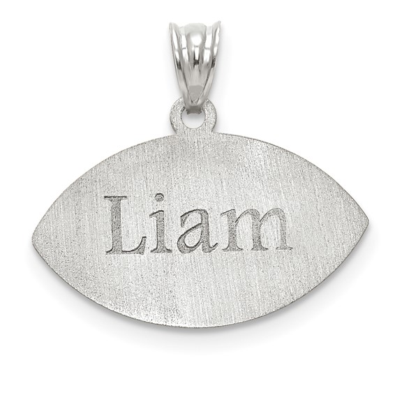 Football Number And Name Pendant