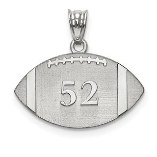 Football Number And Name Pendant