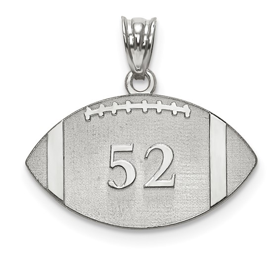 Football Number And Name Pendant