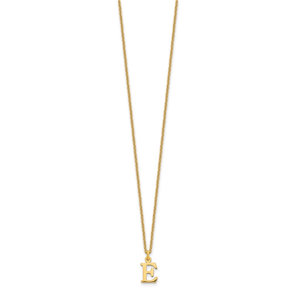 10KY Cutout Letter E Initial Necklace (10XNA727Y/E)
