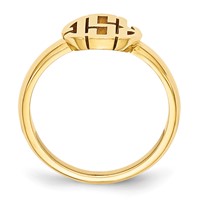 10K Yellow Gold Monogram Ring view 2