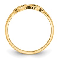 10K Yellow Gold Monogram Ring view 2