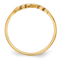10K Yellow Gold Polished Personalized Name Ring view 2