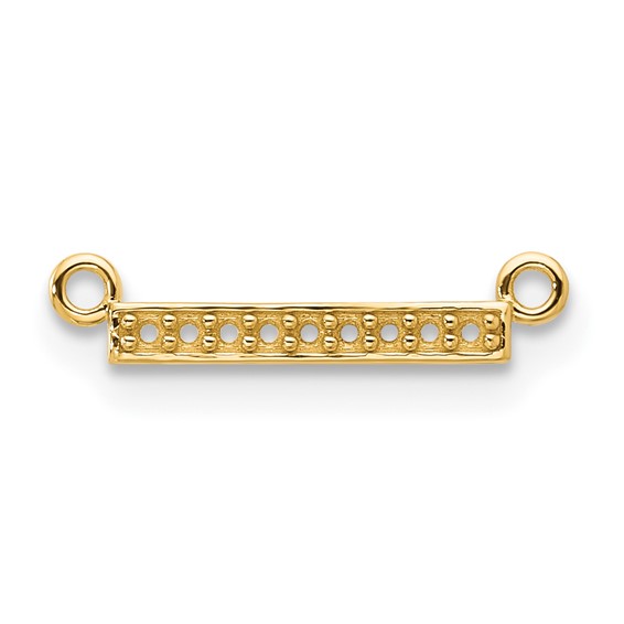 10k Yellow Gold Tiny Bar Mounting only