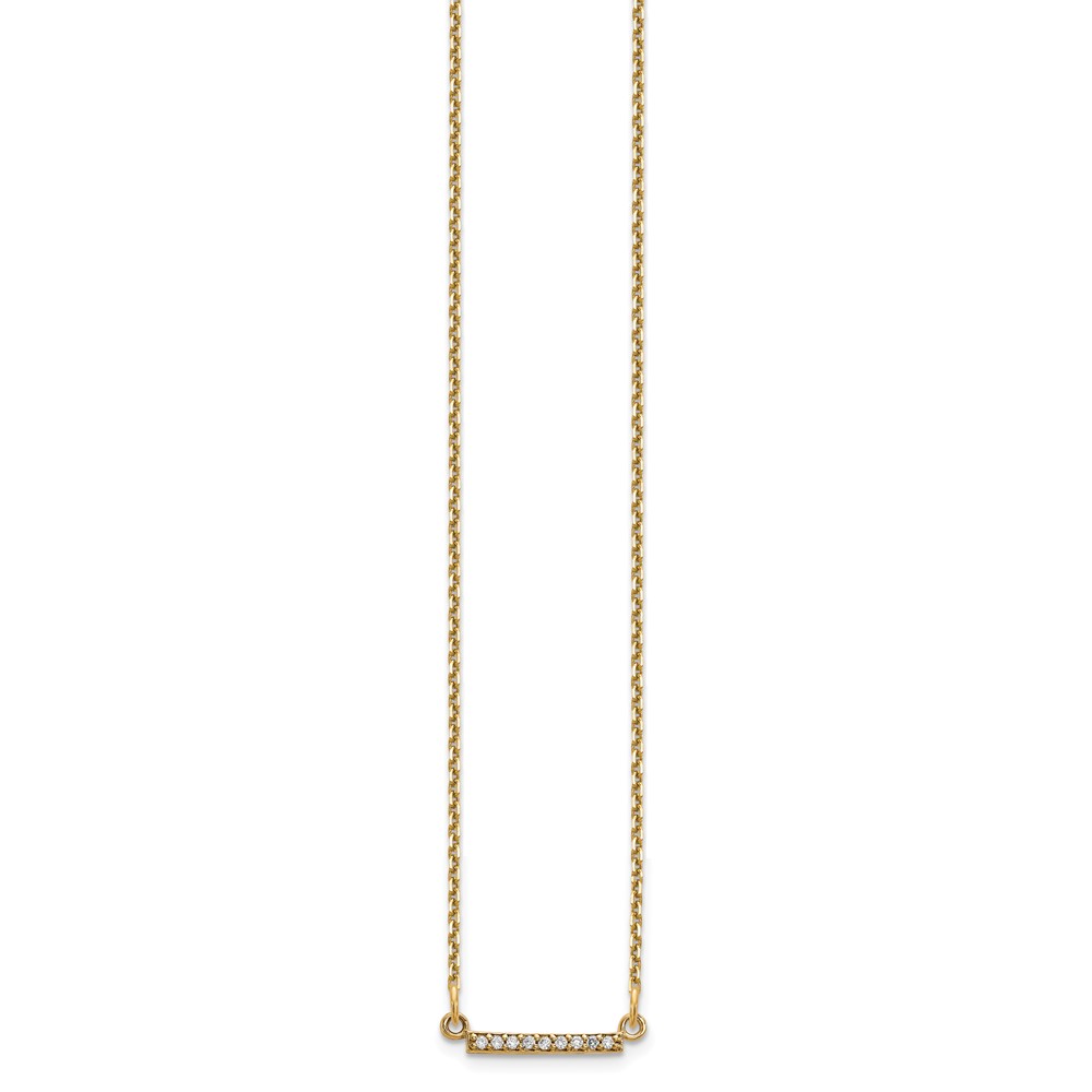 10ky Diamond Tiny Bar Necklace (10XP5030A)