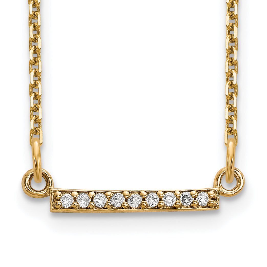 10ky Diamond Tiny Bar Necklace (10XP5030A)