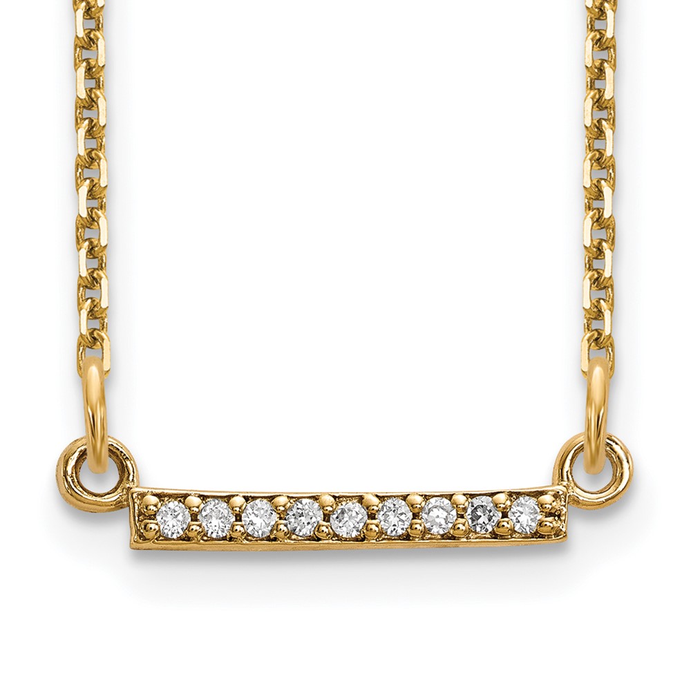 10ky Diamond Tiny Bar Necklace (10XP5030A)