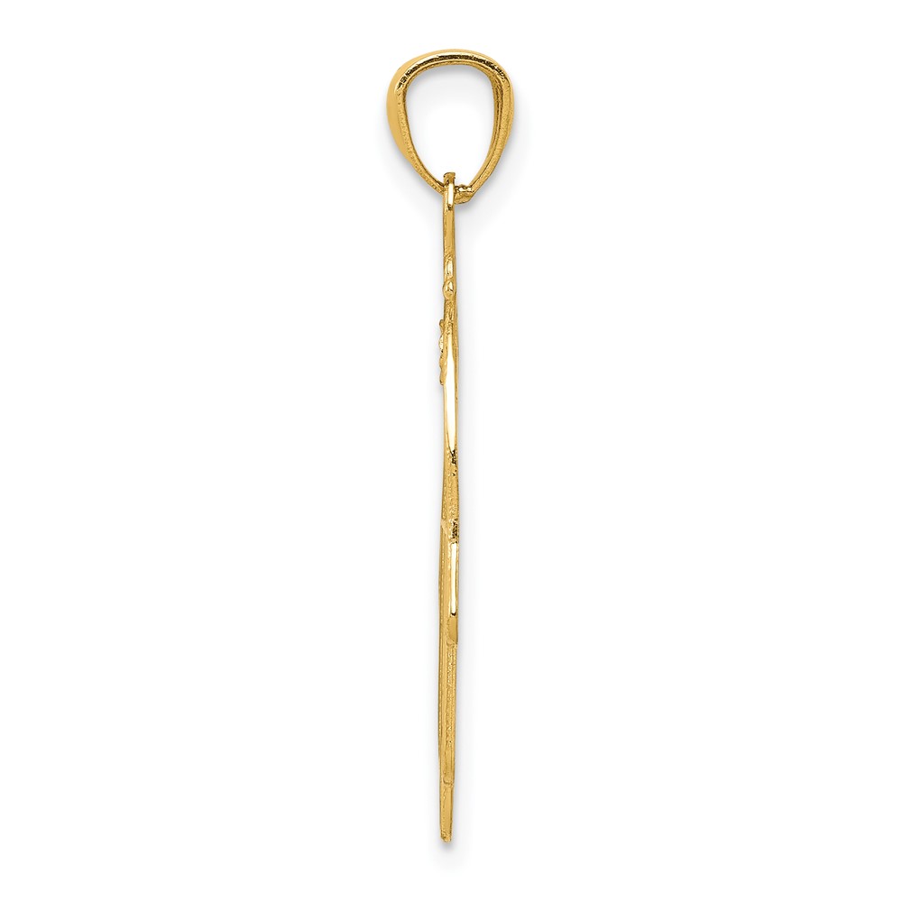 10k Yellow Gold Hand of God Pendant (10XR1398)