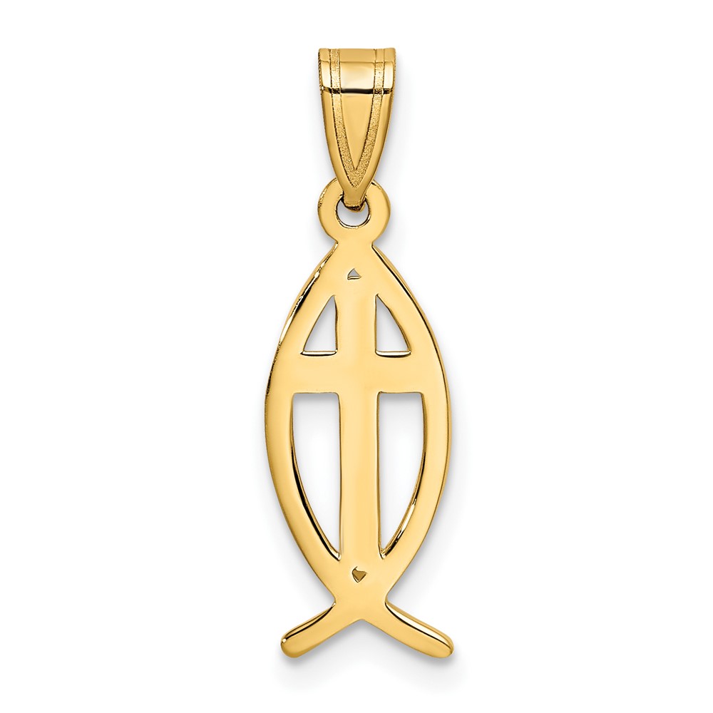 10k Ichthus Fish Pendant (10XR424)
