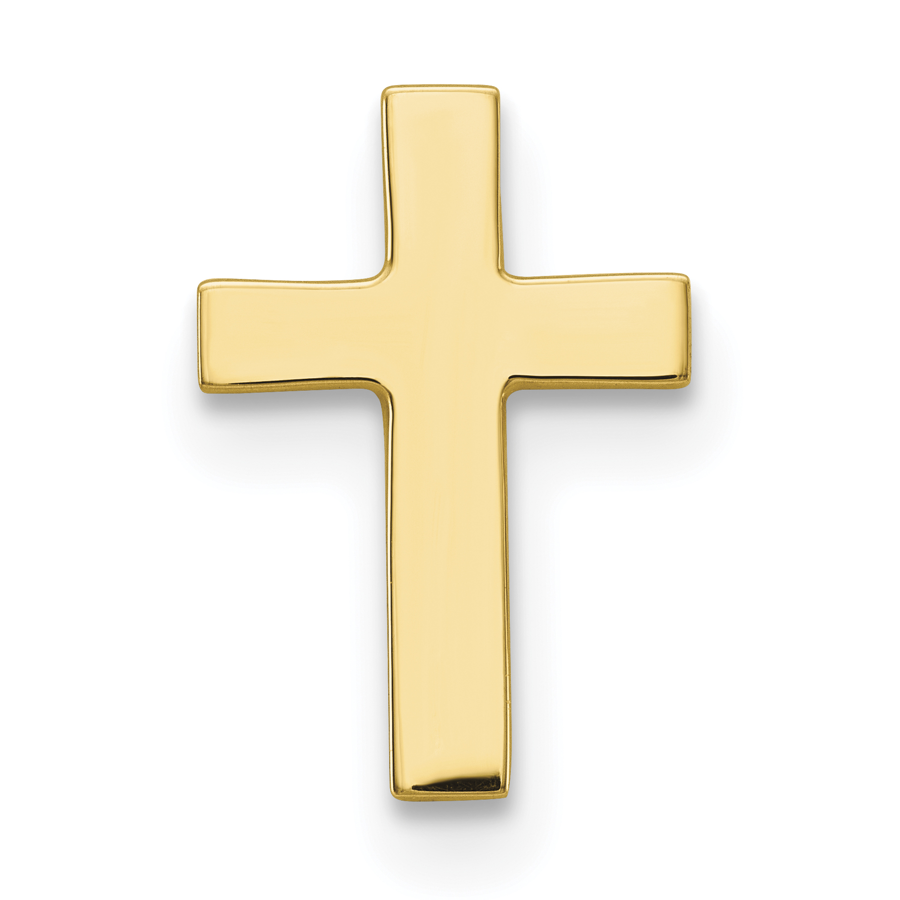 10k Polished Cross with 14k Tie Tac Post (10XR461)