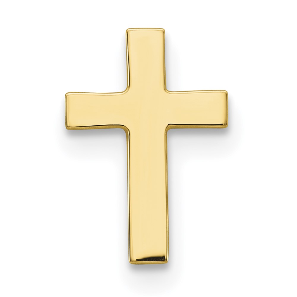 10k Polished Cross with 14k Tie Tac Post (10XR461)