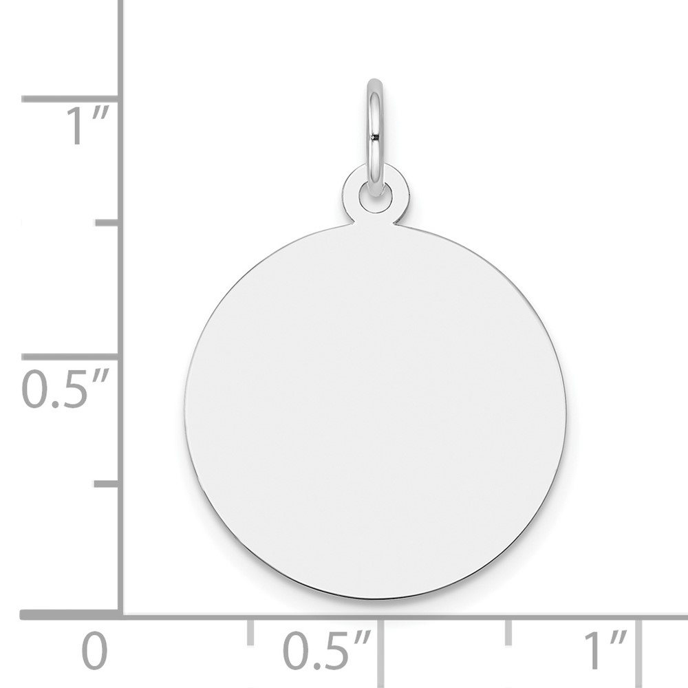 10Kw Plain .013 Gauge Circular Engravable Disc Charm (10XWM137/13)