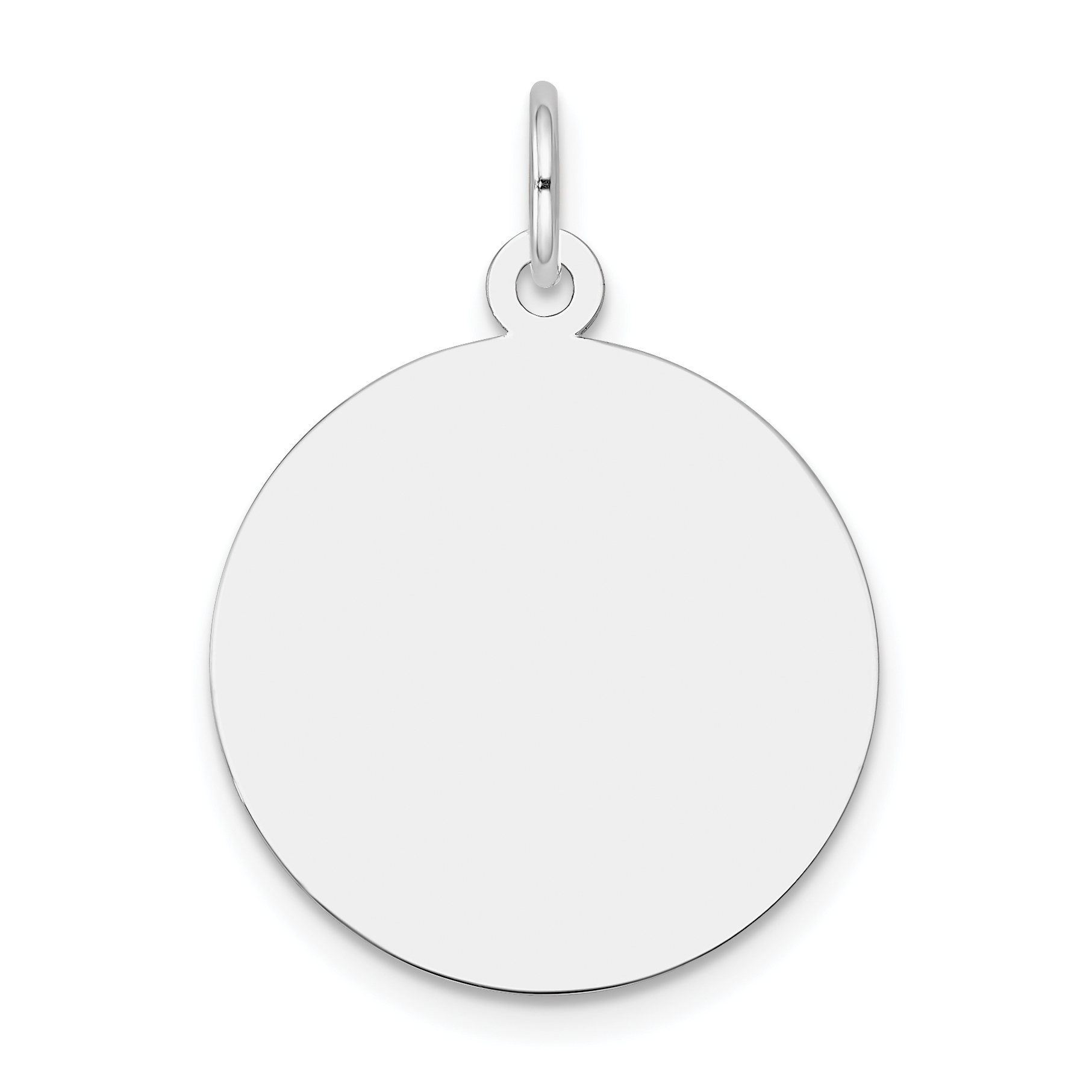 10Kw Plain .013 Gauge Circular Engravable Disc Charm (10XWM137/13)
