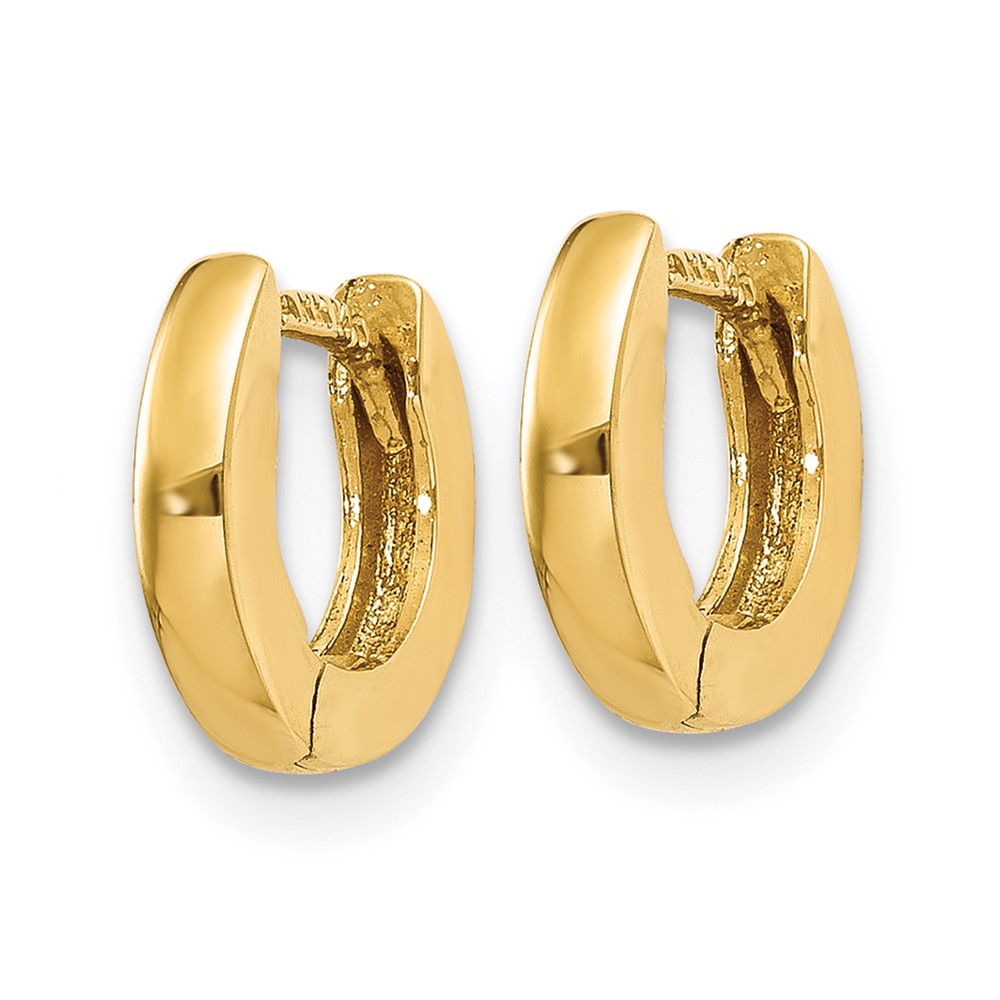 10k Polished Hinged Earrings (10XY114)