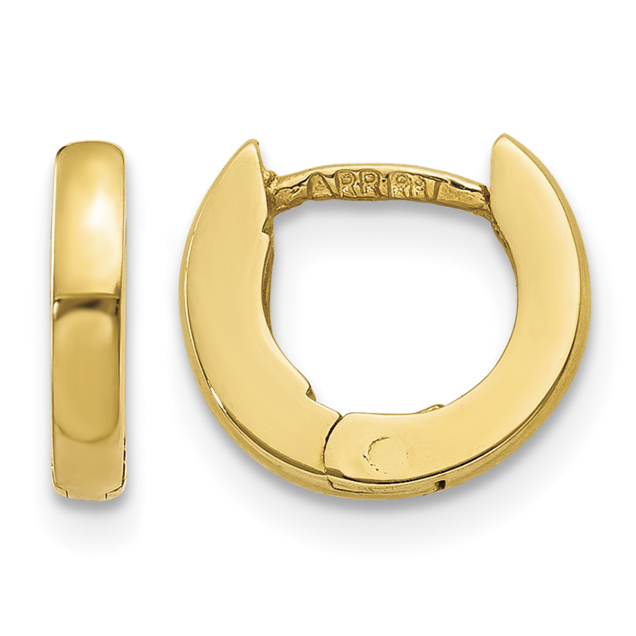 10k Polished Hinged Earrings (10XY114)
