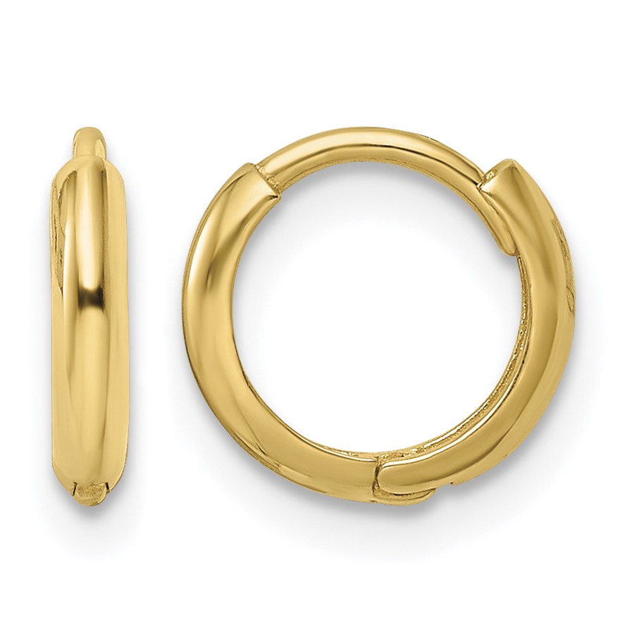 10k Polished Hinged Hoop Earrings (10XY1259)