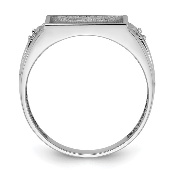 10K White Gold Men's ring mounting