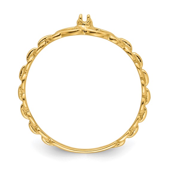 10K .01ct. Diamond Heart Ring Mounting