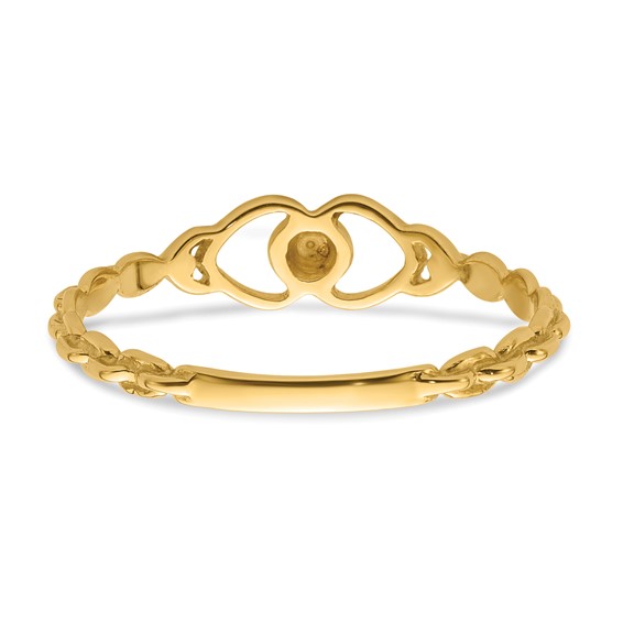 10K .01ct. Diamond Heart Ring Mounting